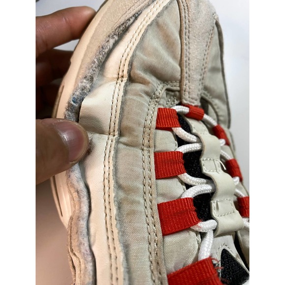 Nike Air Max 95 Light Bone Habanero Red DQ0268-002 Mens Sz 12 main image 5